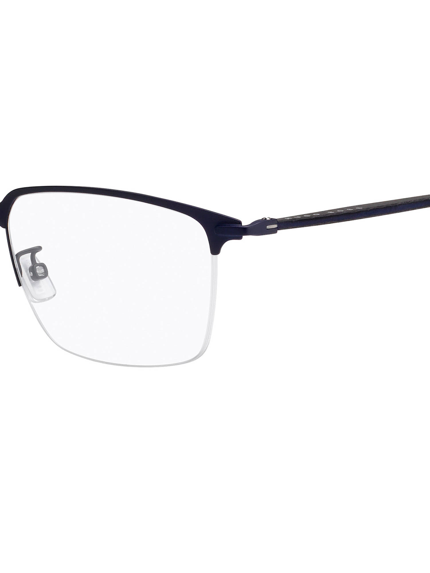 Buy Hugo Boss Men Rectangle Navy Blue Half Rim Frames - 101614 Online