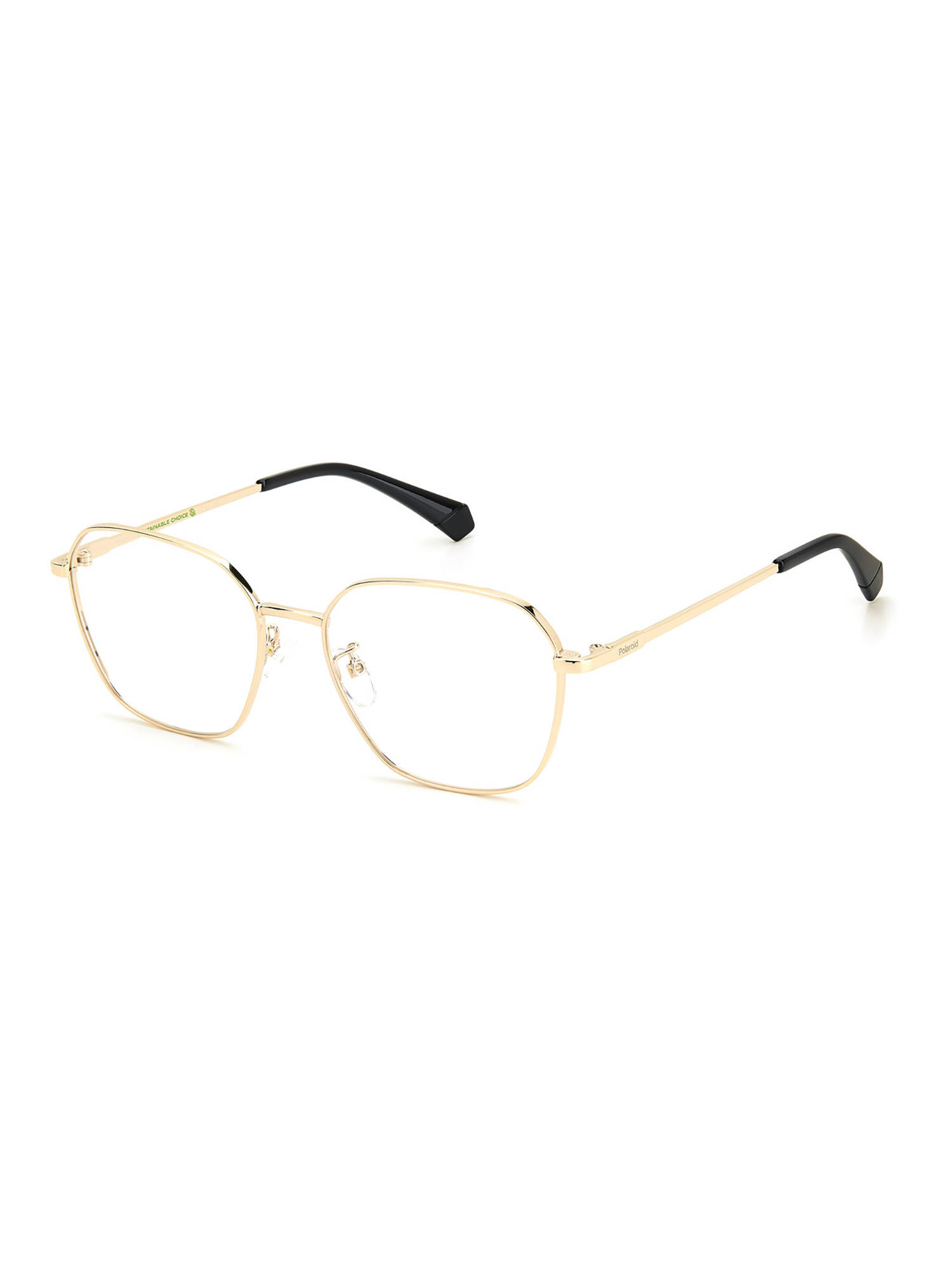 Polaroid Gold Rectangular Geometrical Full-Rim Frame (105149) (53)