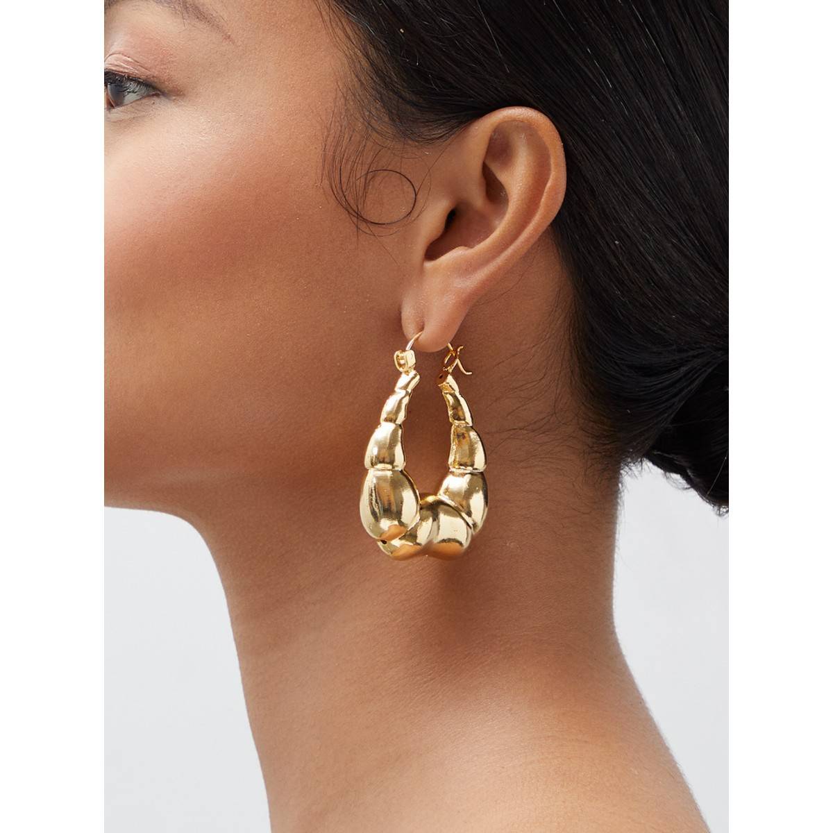 Ethnic Andaz Nura Hoops Earrings-Gold