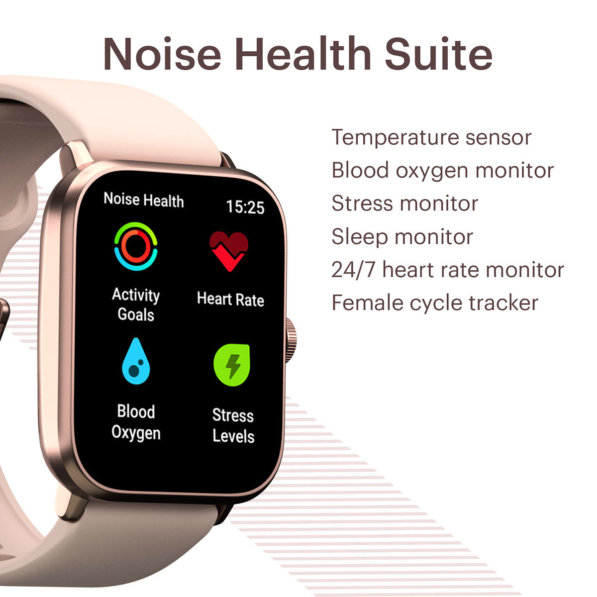 Noise colorfit pro 3 rose pink deals