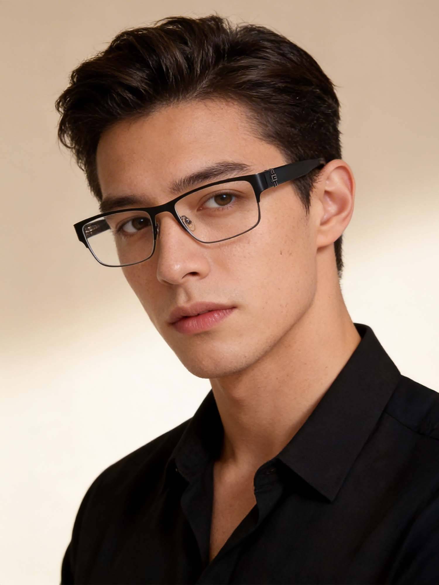 Guess Eyewear For Men With Matt Black-Dark Gun Alloy Metal Frame - (54)