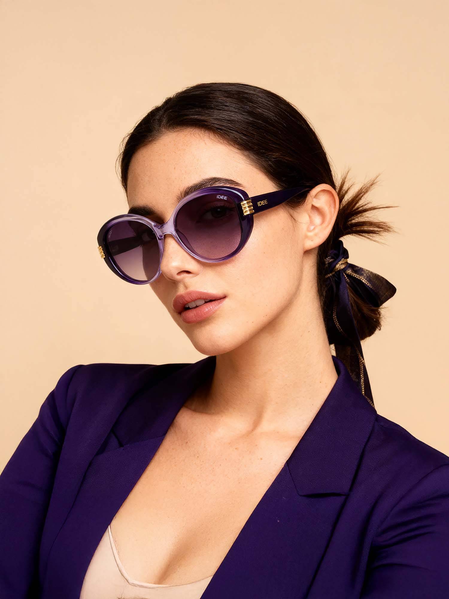 IDEE IDS3028C3PSG - UV Protected Polarized and Gradient Sunglasses for Women (56)