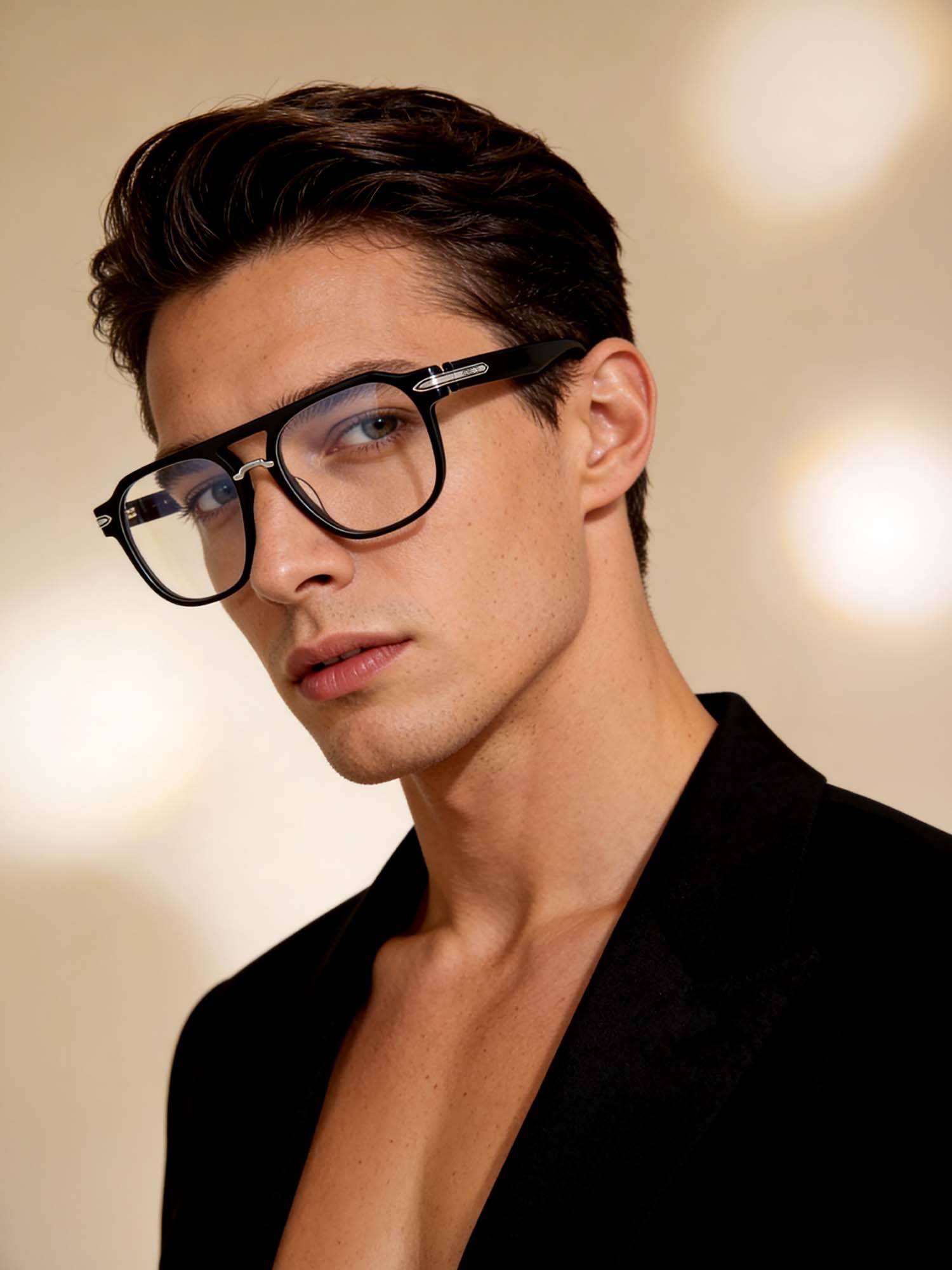 IDEE Black Full Rim Square shaped eyewear for Men (ID2050C1FR) (55)