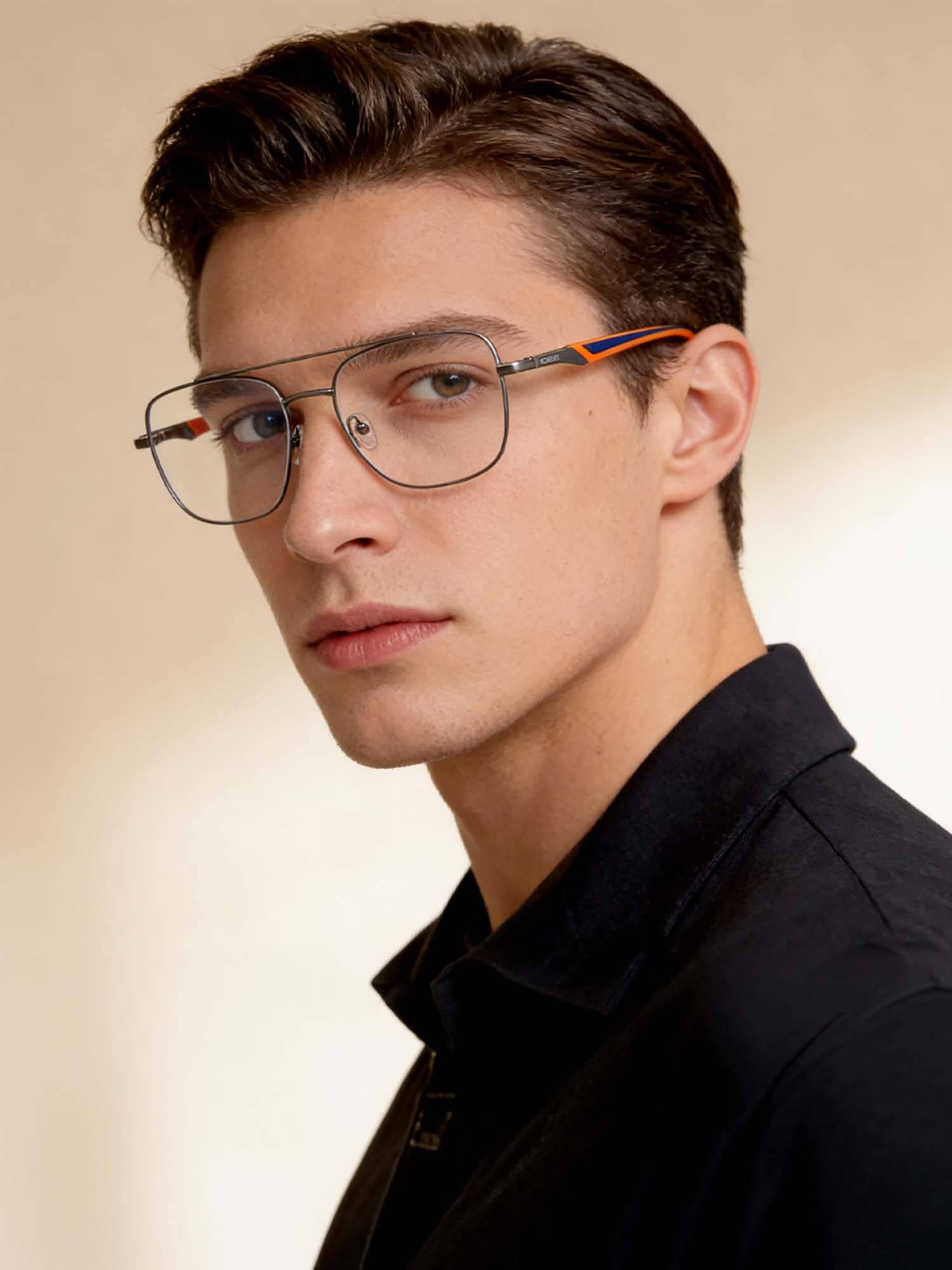 IDEE Grey Full Rim Pilot shaped eyewear for Men (ID2096C6FR) (53)