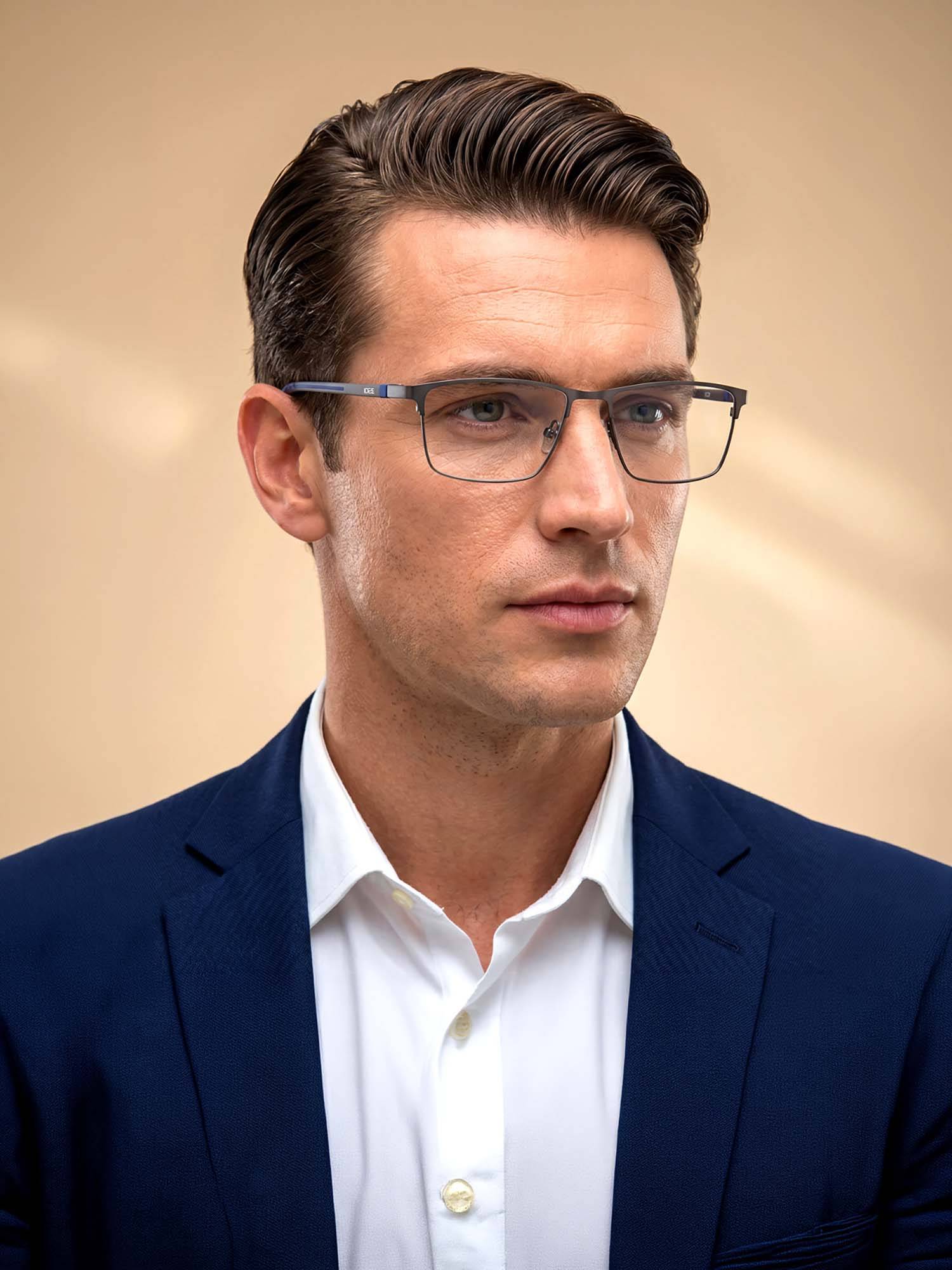 IDEE Grey Full Rim Rectangular shaped eyewear for Men (ID2065C3FR) (54)