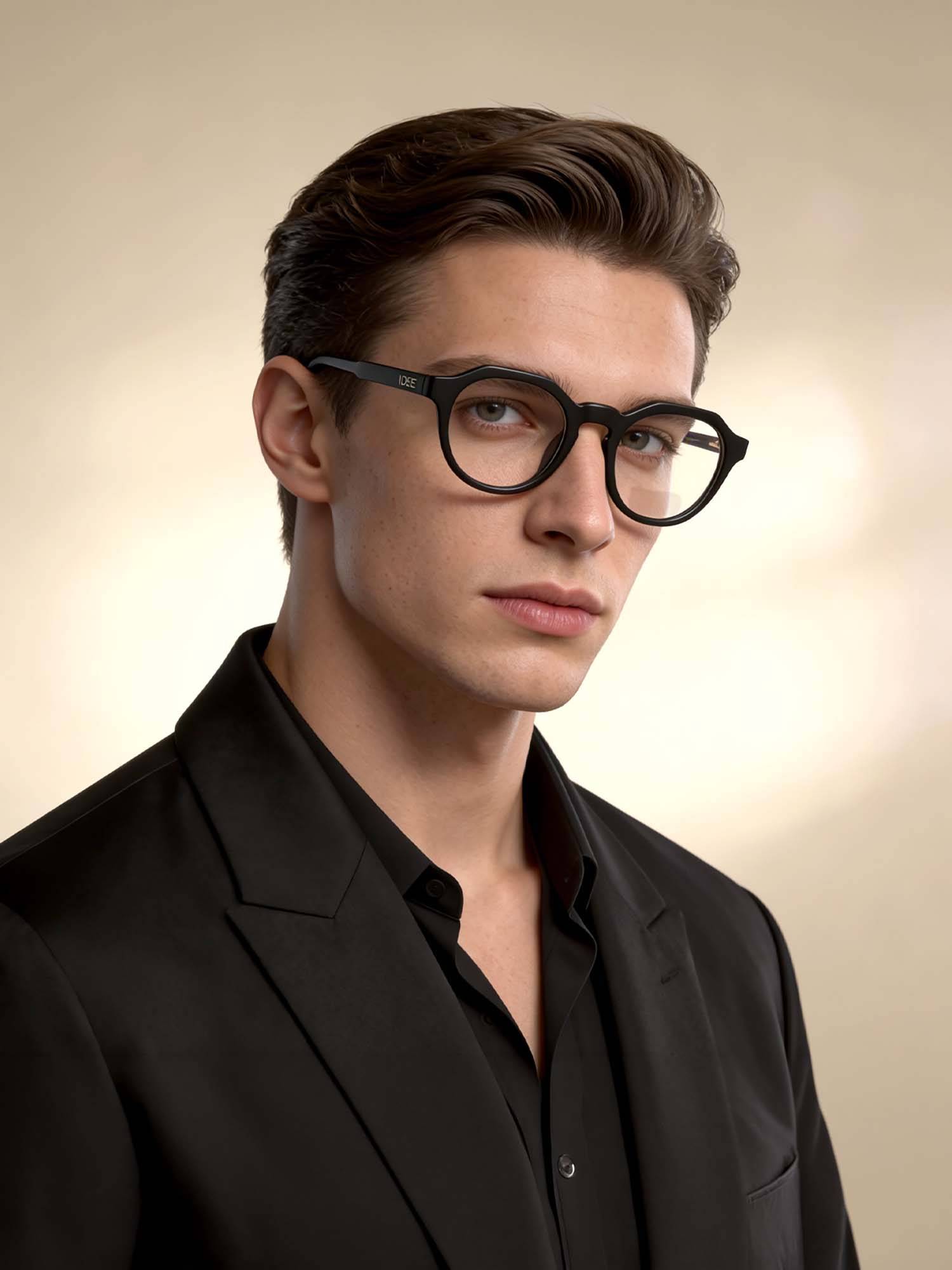 IDEE Oval Black Frames for Men-Id2222C1Fr (48)
