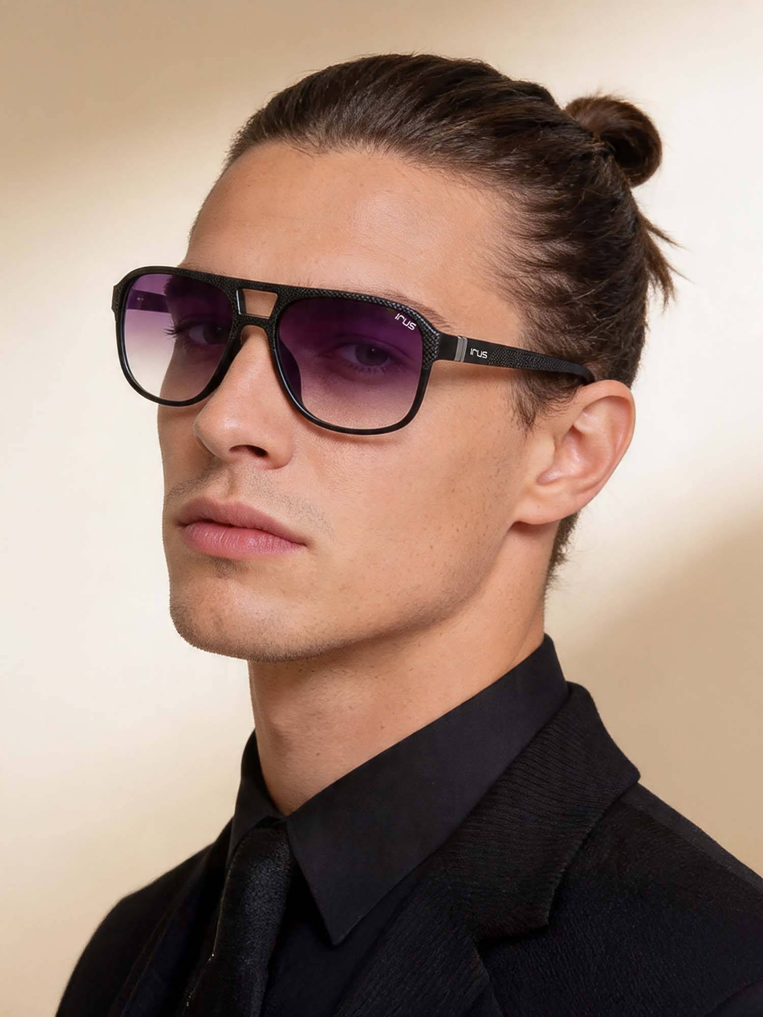 IRUS Men Full UV Protected Grey Lens Sunglasses - IRS1223C1SG
