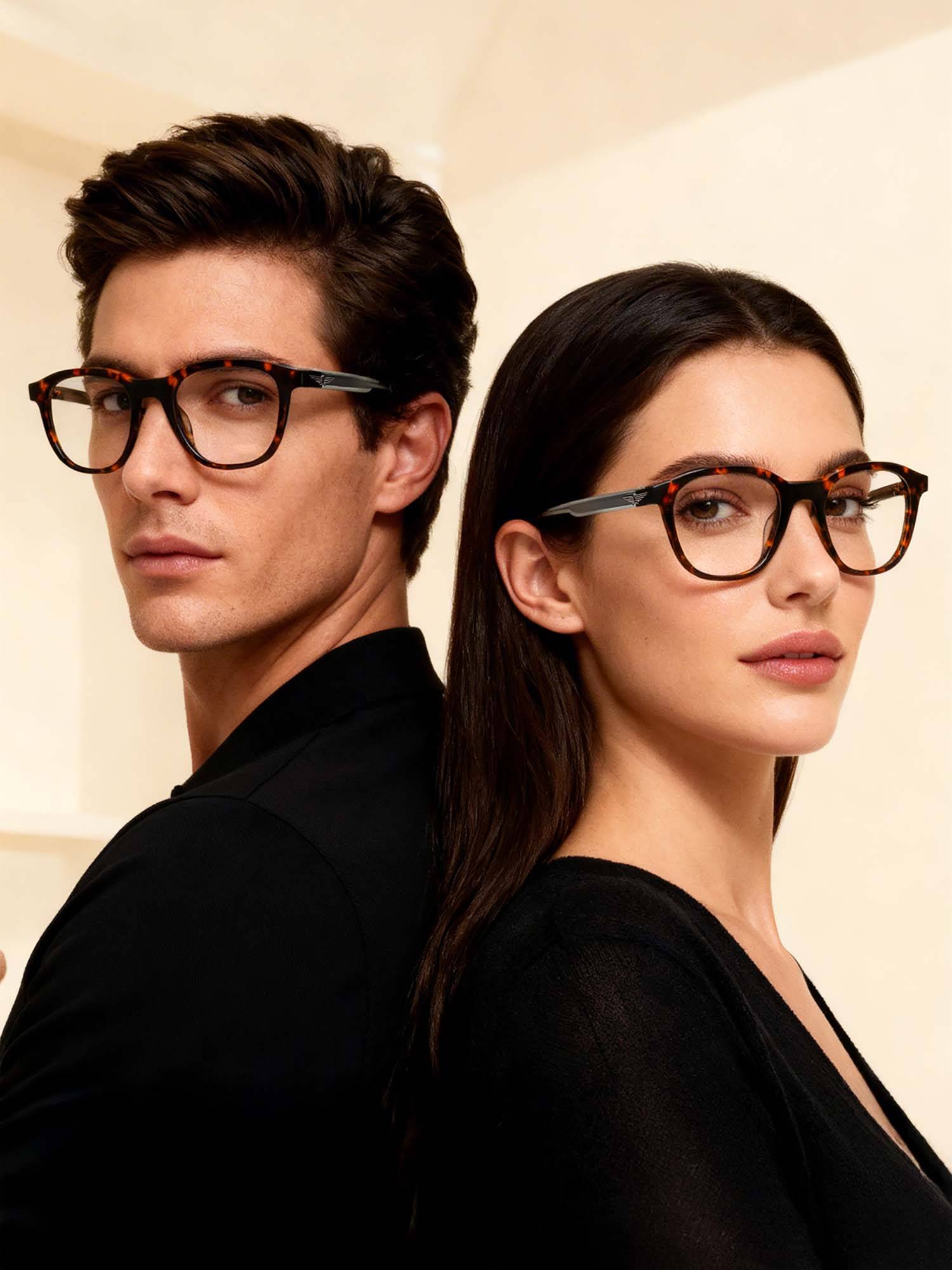 Police Eyewear For Unisex With Brown Acetate Frame Size 49
