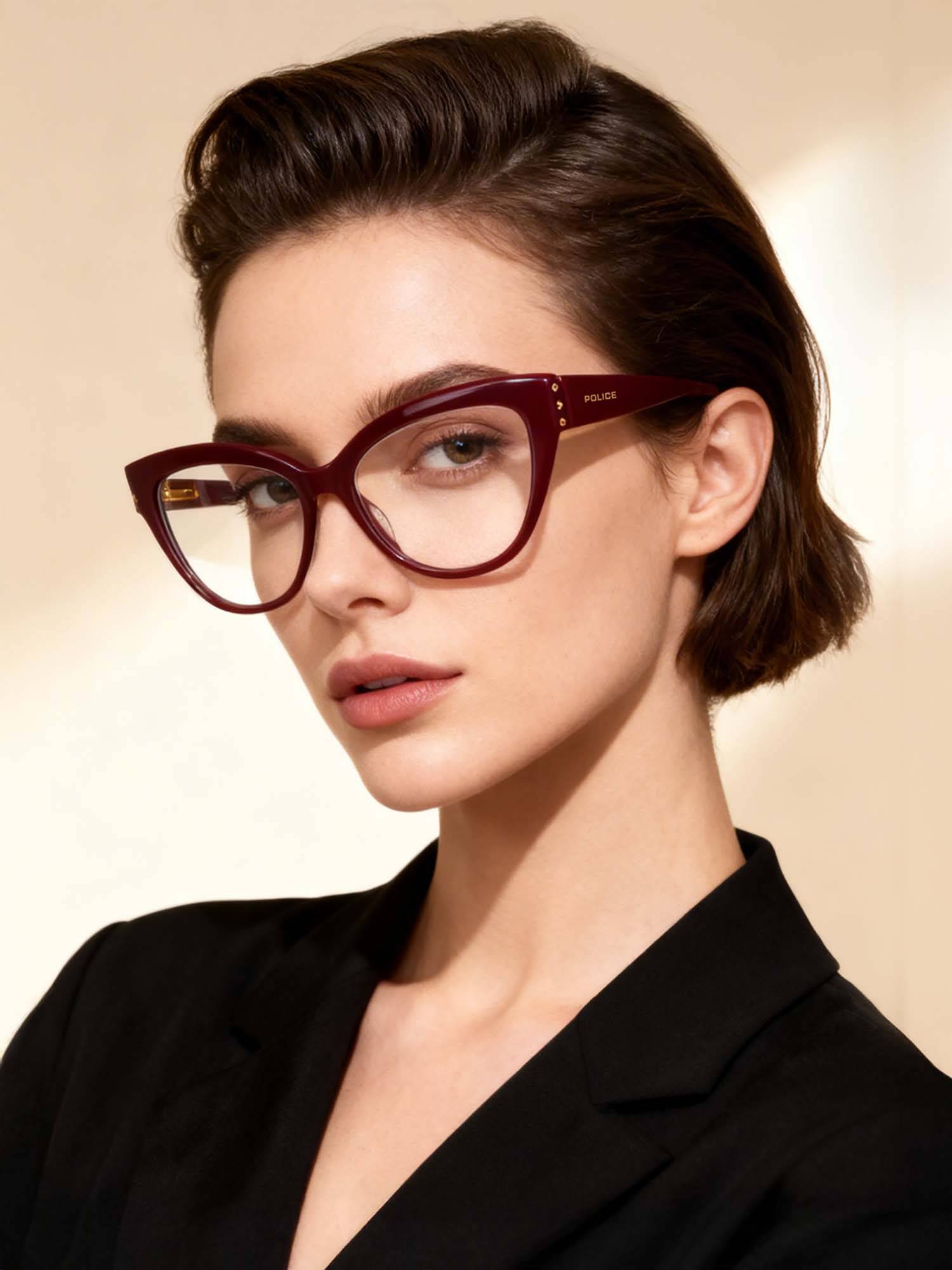 Police Women Full Rim Red Acetate Frames - VPLM05K54U17FR (54)