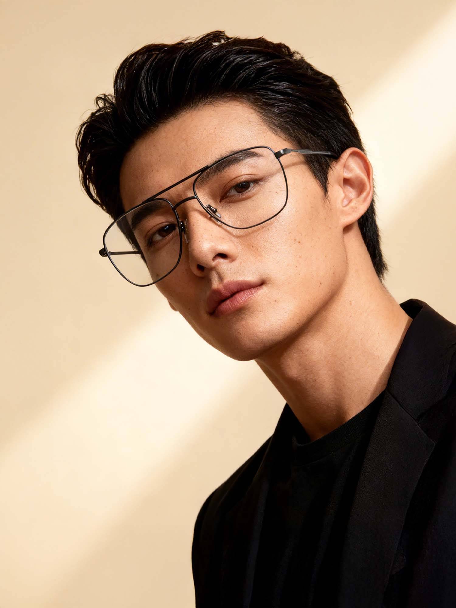 Police Men Grey Square Eyeglass Frame (54)
