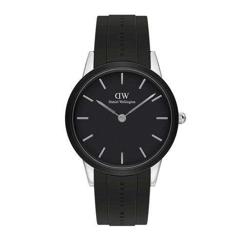 Buy Daniel Wellington Iconic Link Motion 40mm Silver Black Watch
