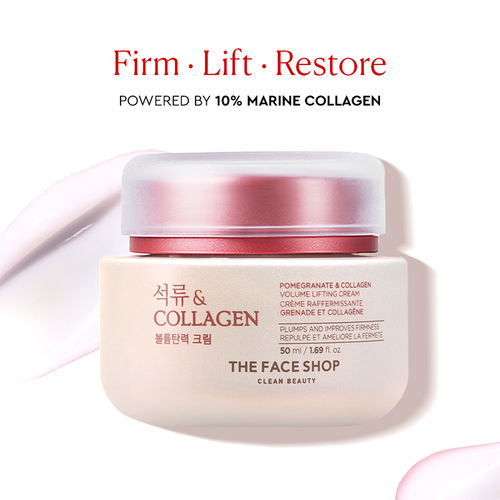 The Face Shop Collagen & Pomegranate Moisturizer Anti Aging Korean Beauty Day & Night Cream