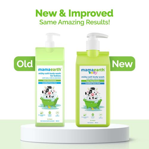 Mamaearth Milky Soft Body Wash For Babies With Oats, Milk And Calendula
