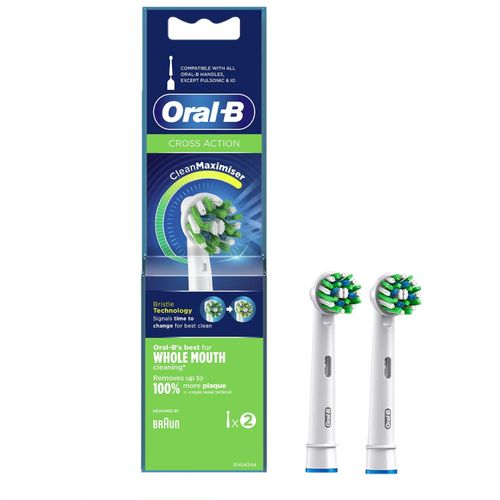 Oral-B Cross Action Electric Toothbrush Replacement Heads Pack of