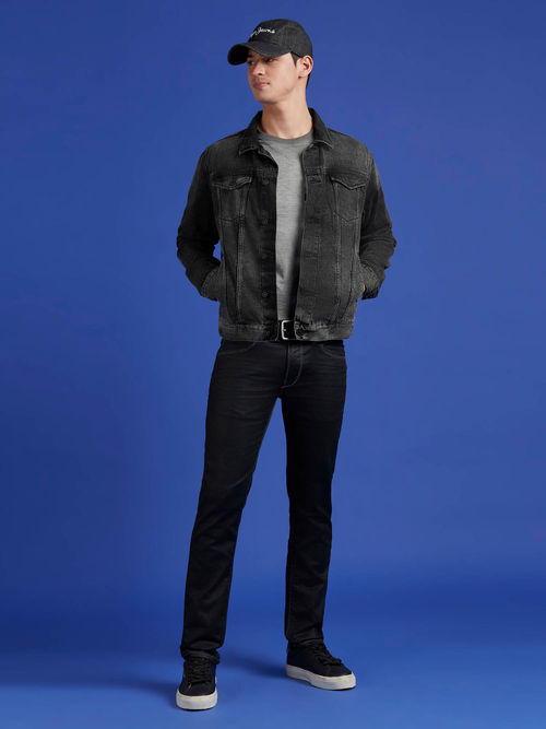 Buy Pepe Jeans Black Denim Jacket Online