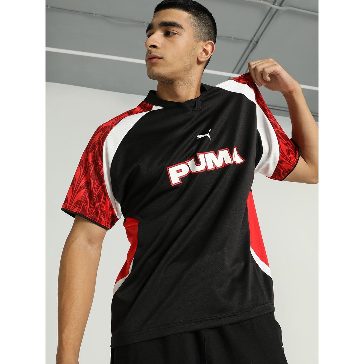 Buy Puma FOOTBALL JERSEY Unisex Black T-Shirt Online
