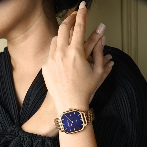 Mathey-Tissot Women Monsoon Square Blue Dial Analog Watch D7917PBU (M)
