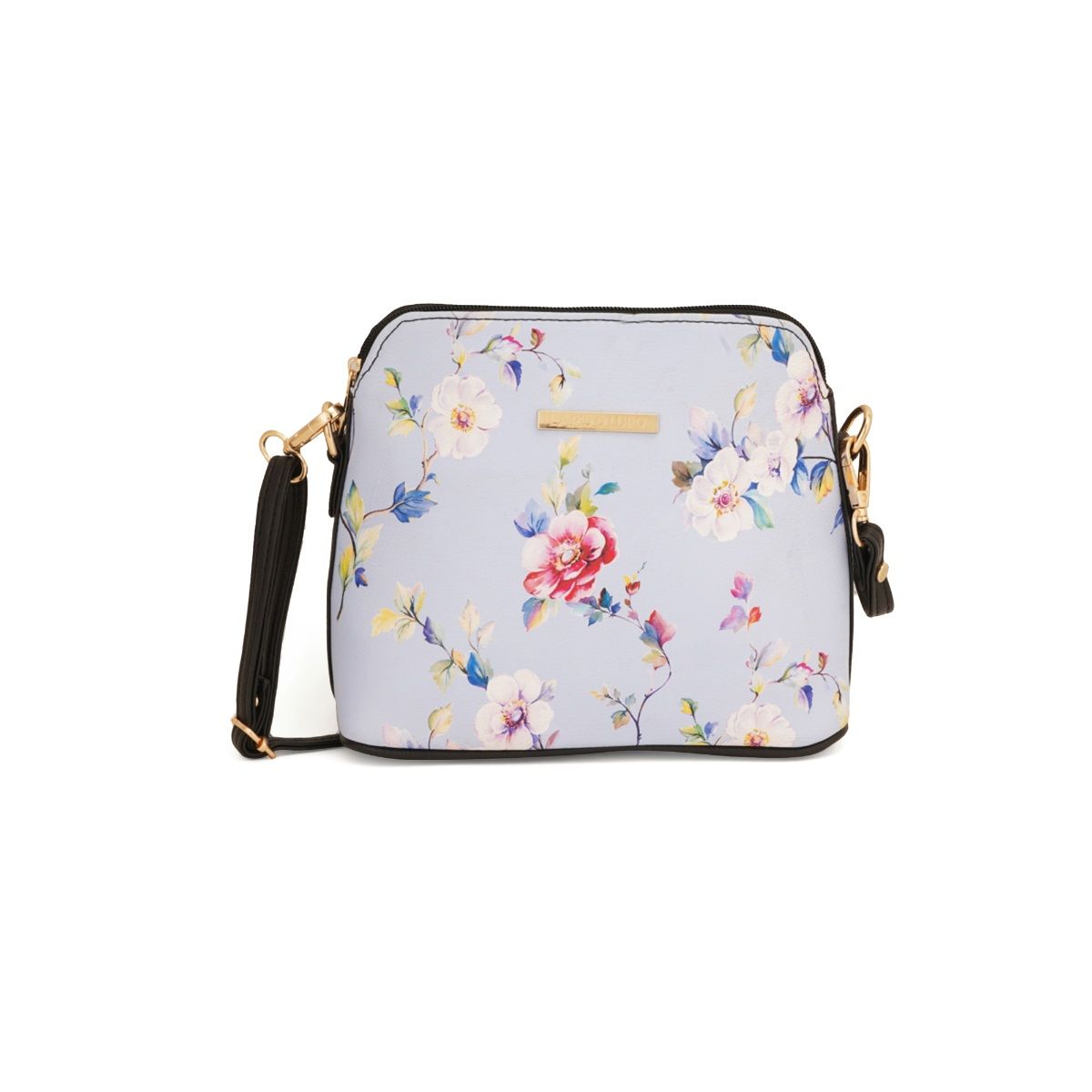 Buy Lapis O Lupo Women Flower Sling Bag Llsl00105Bk11 Blue Online