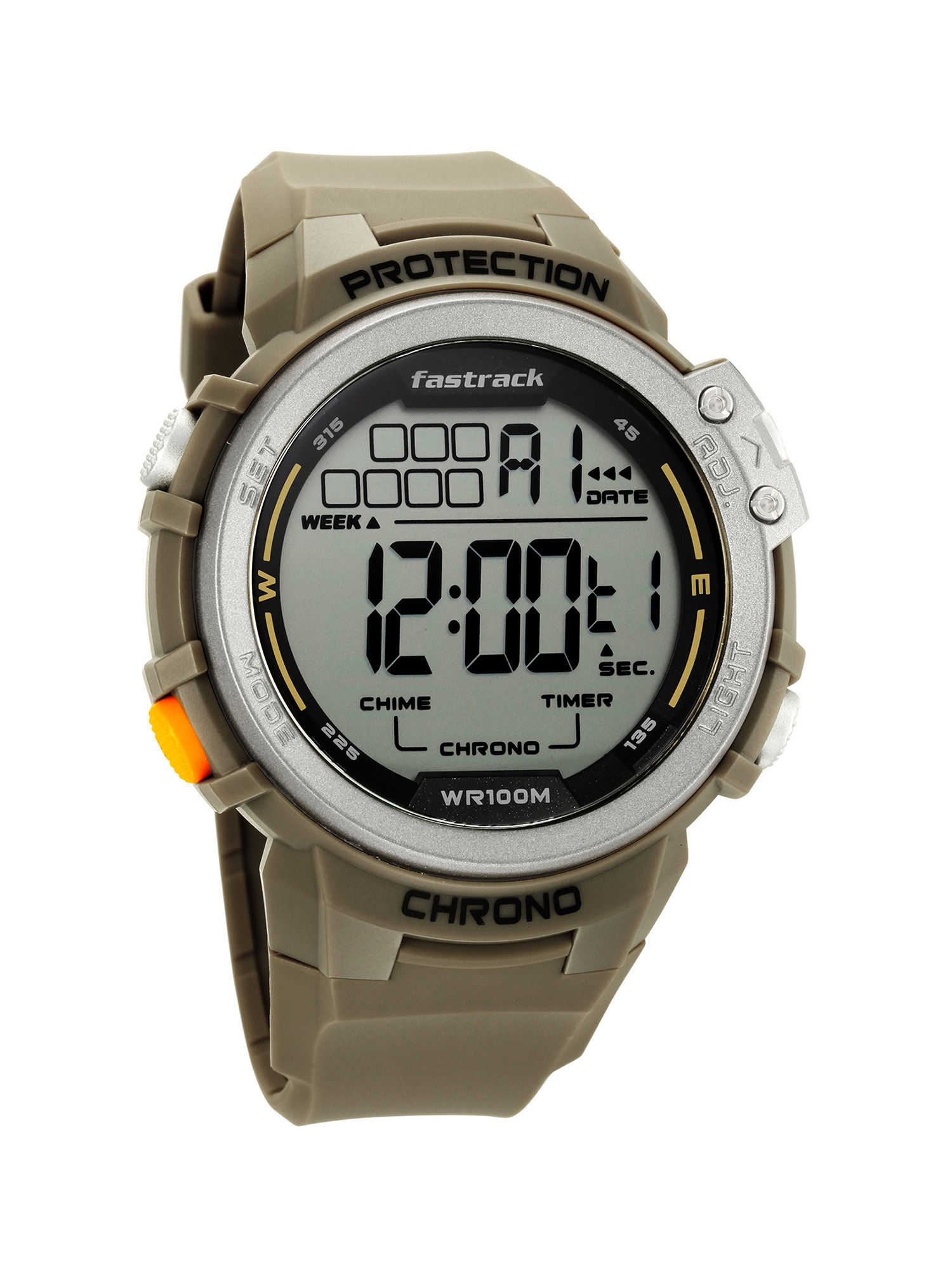 Fastrack Watches Streetwear 38068PP04-Grey Dial Analog-Digital Watch for Men