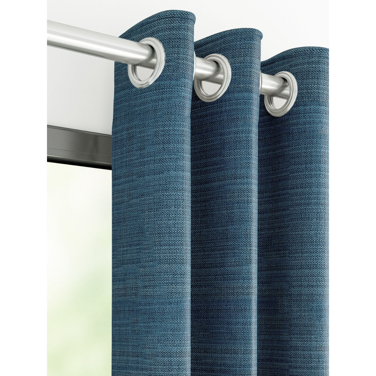 Buy DDecor Live Beautiful Pack Of One 5 Feet Ready Made Curtain (Blue ...