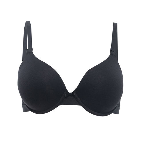 Buy Nykd by Nykaa Breathe Cotton Padded Wired Push Up level-2 Bra Demi  Coverage - Black NYB005 Online