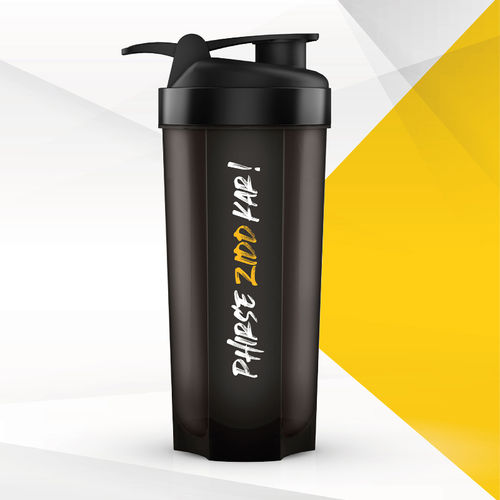 MuscleBlaze Shaker Bpa-free Blender Bottle Black