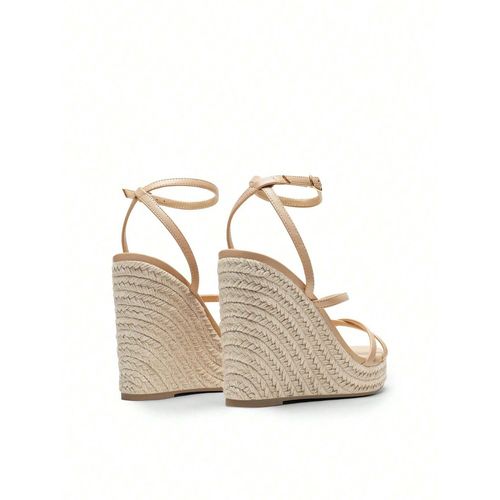 Buy IRUSSH Poise Nude Strap Wedges Online
