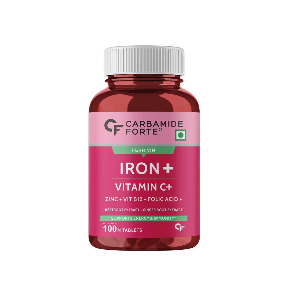Carbamide Forte Iron + Vitamin C + Folic Acid Supplement: Buy Carbamide  Forte Iron + Vitamin C + Folic Acid Supplement Online at Best Price in  India | Nykaa