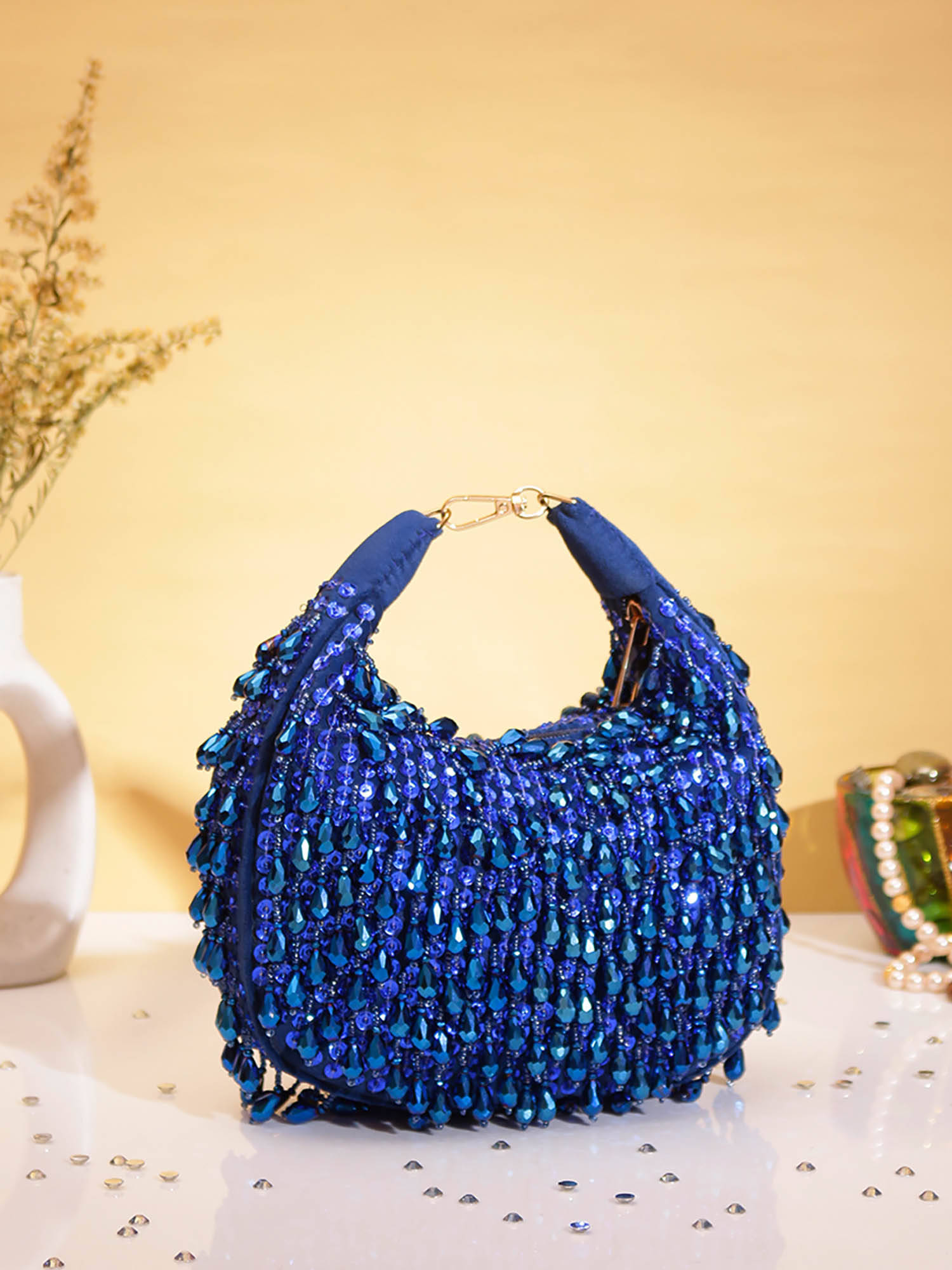 SWISNI Womens Blue Clutch (M)