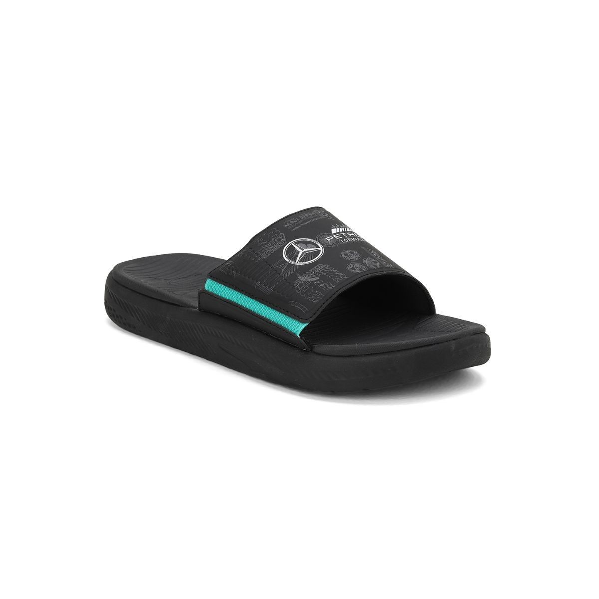 Buy Puma Mercedes AMG Petronas F1 Softride Men Black Sliders Online