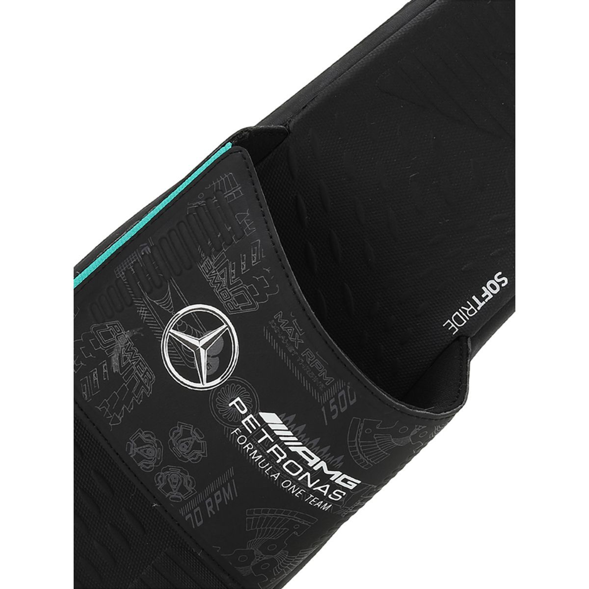 Buy Puma Mercedes AMG Petronas F1 Softride Men Black Sliders Online