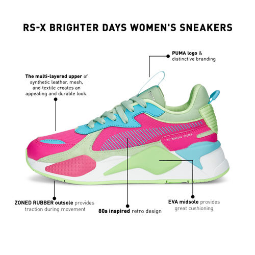 Puma RS-X Brighter Days Women Multi Color Sneakers (UK 3)