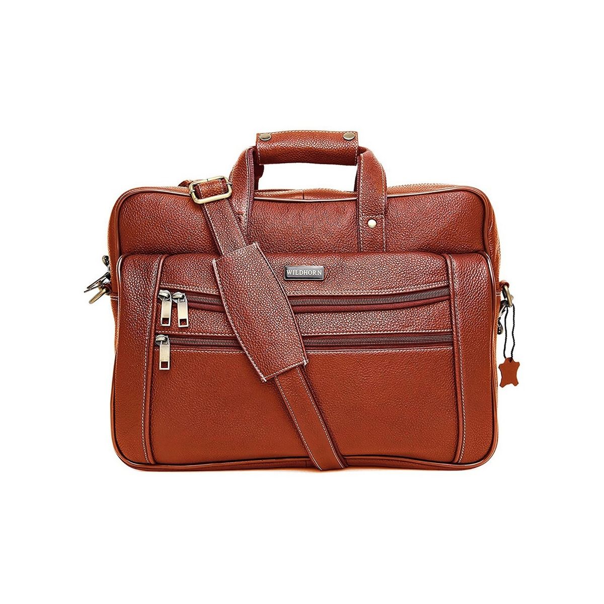 WILDHORN Leather Tan Laptop Messenger Bag for Men Buy WILDHORN Leather