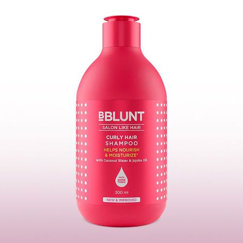 BBlunt Curly Hair Shampoo With Coconut Water Jojoba Oil For Salon Like  Curls At Home