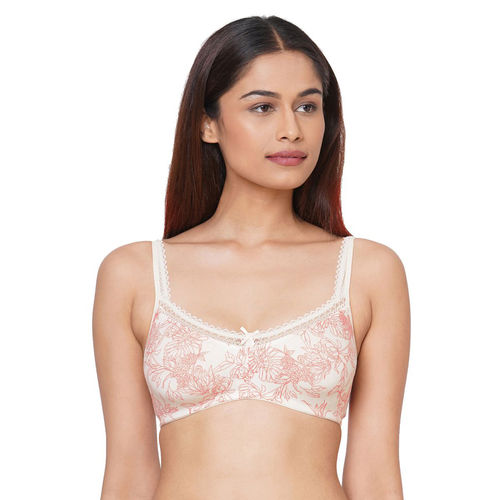 Buy Inner Sense Organic Cotton Antimicrobial Soft Laced Bras (Pack Of  2)-White Online