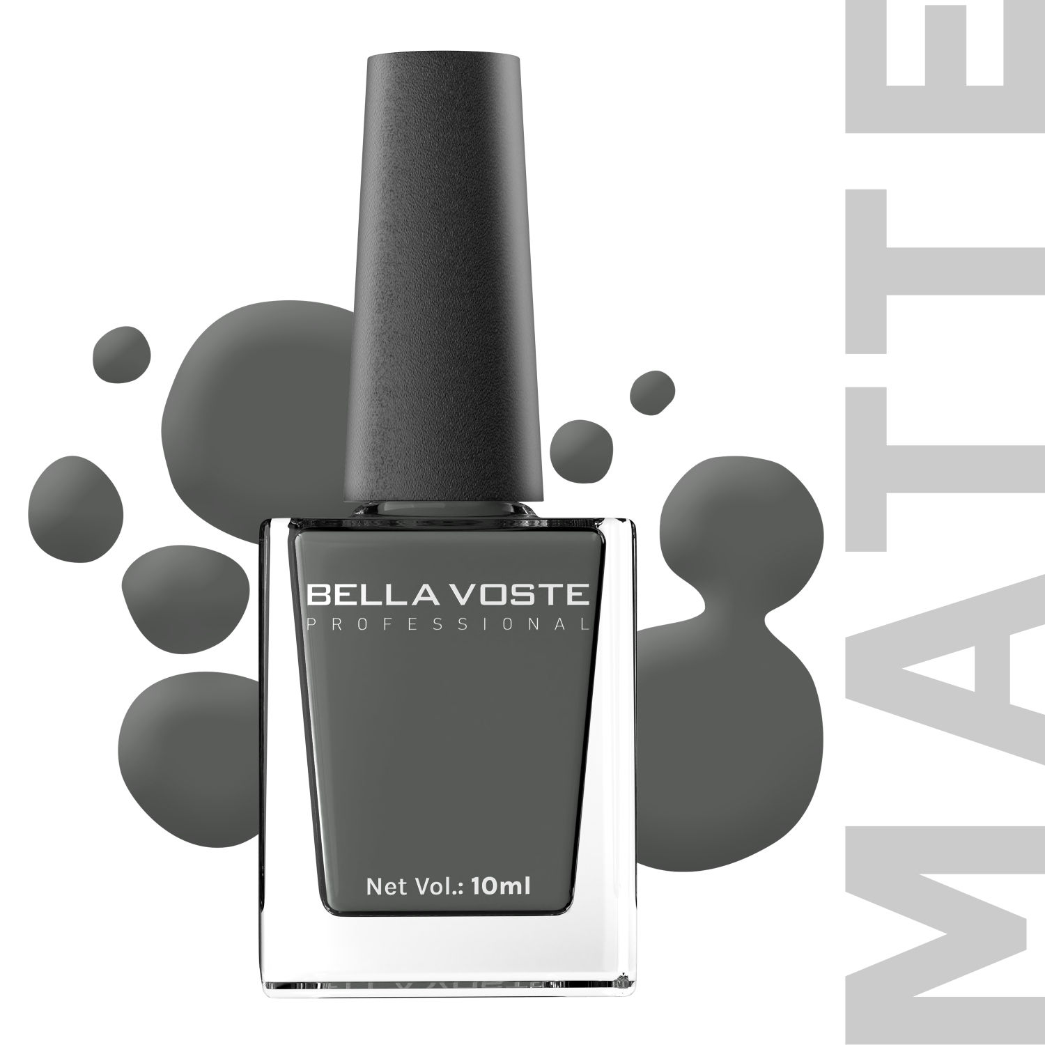 Miss Nails Matte Nail Enamel - Gray Goose – missnailsindia
