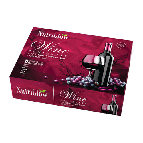 NutriGlow Wine Facial Kit For Blemish Free Fairer Complexion: Buy NutriGlow  Wine Facial Kit For Blemish Free Fairer Complexion Online at Best Price in  India | Nykaa