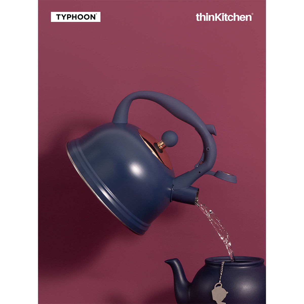 Buy Typhoon Navy Blue Stove Top Kettle, 1.8 Ltr Online