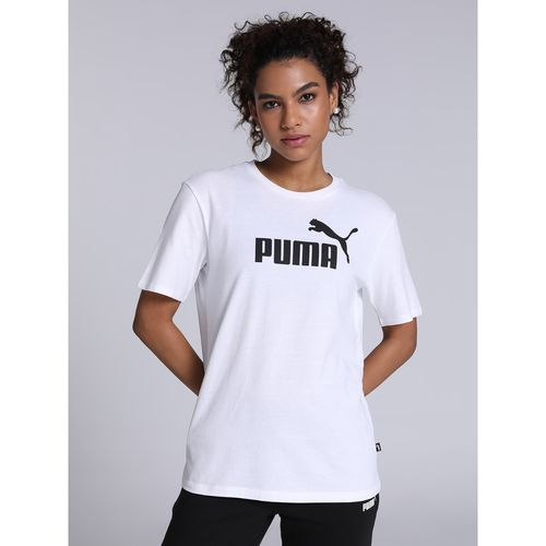 Puma Essentials Logo Womens White Boyfriend T-Shirt (XS)