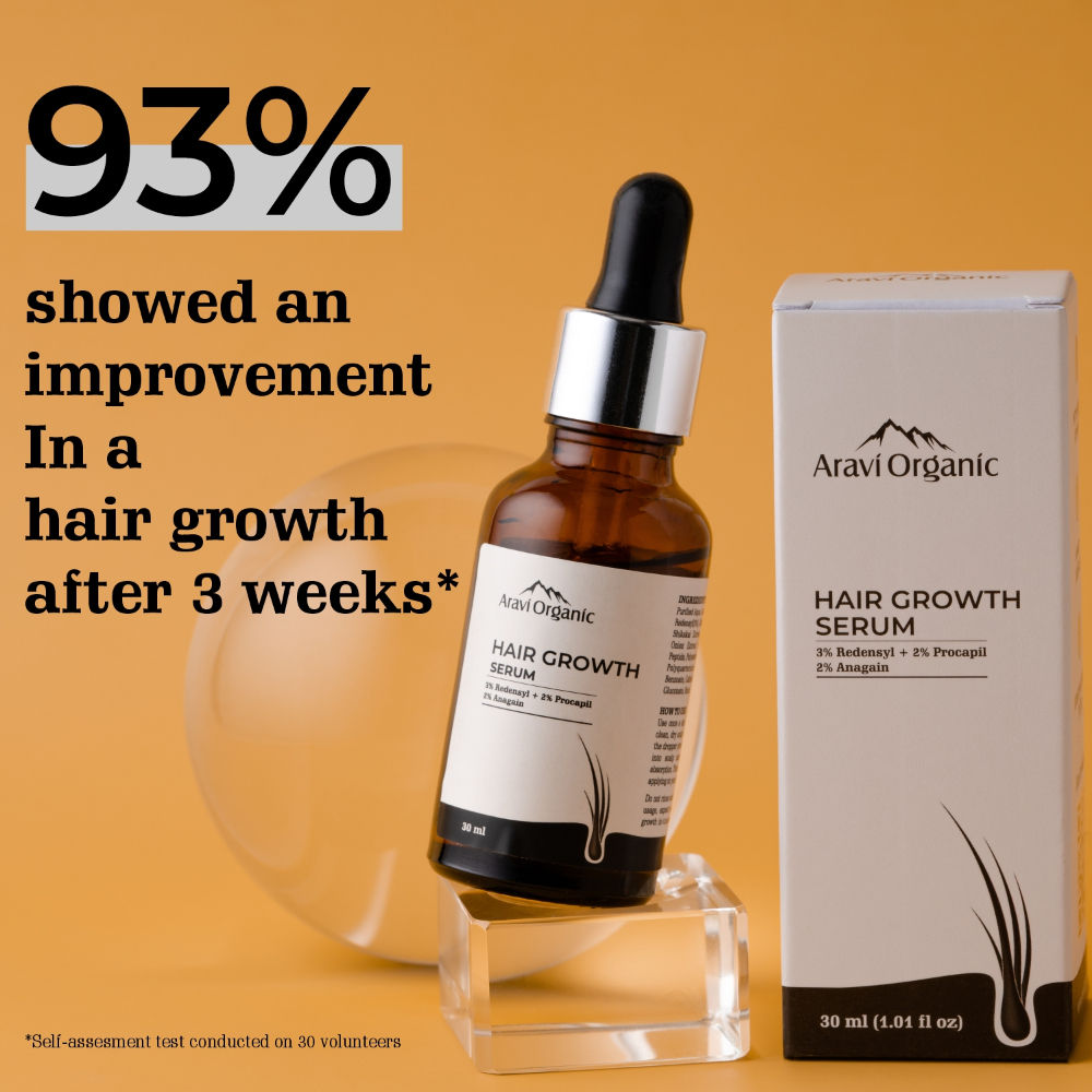 Aravi Organic Advanced Hair Growth Serum-Redensyle,Anagain,Procapil ...