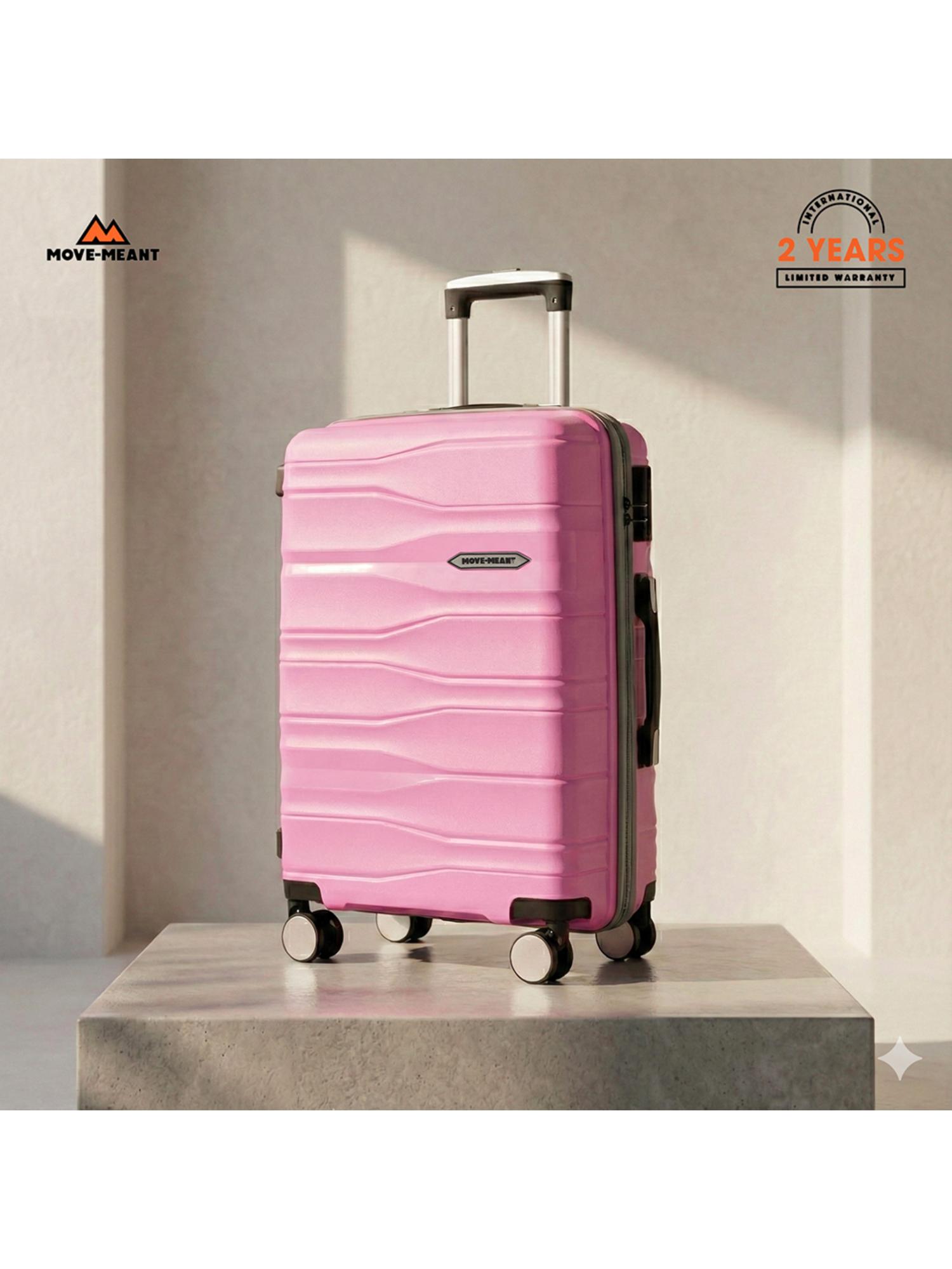 Buy MOVE-MEANT Travel Polypropylene Luggage 8 Wheels Trolley Bag