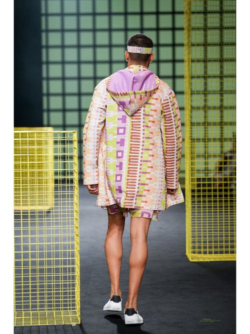 Nirmooha Geometric Printed Long Hoodie