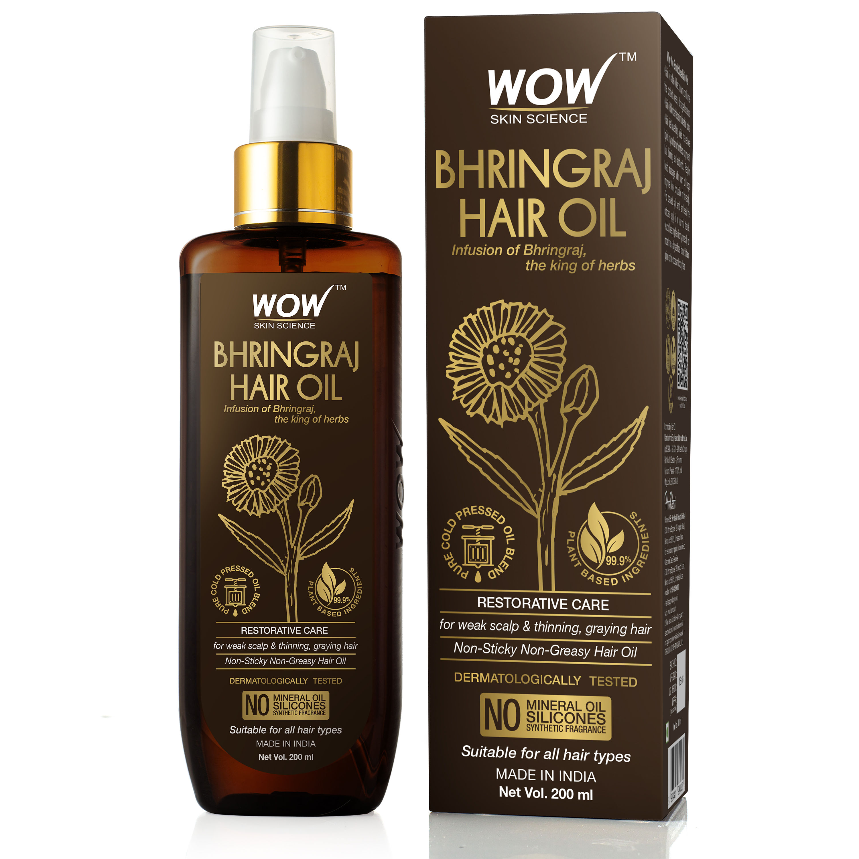 Wow Skin Science Bhringraj Hair Oil