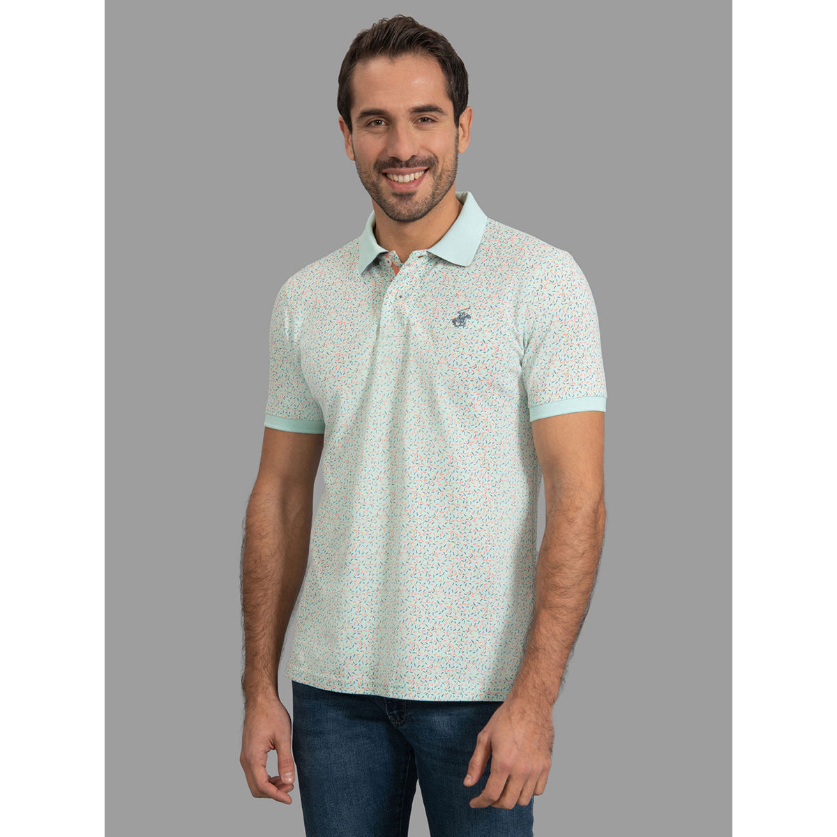 Buy Beverly Hills Polo Club Fireworks Print Polo T-shirts Online