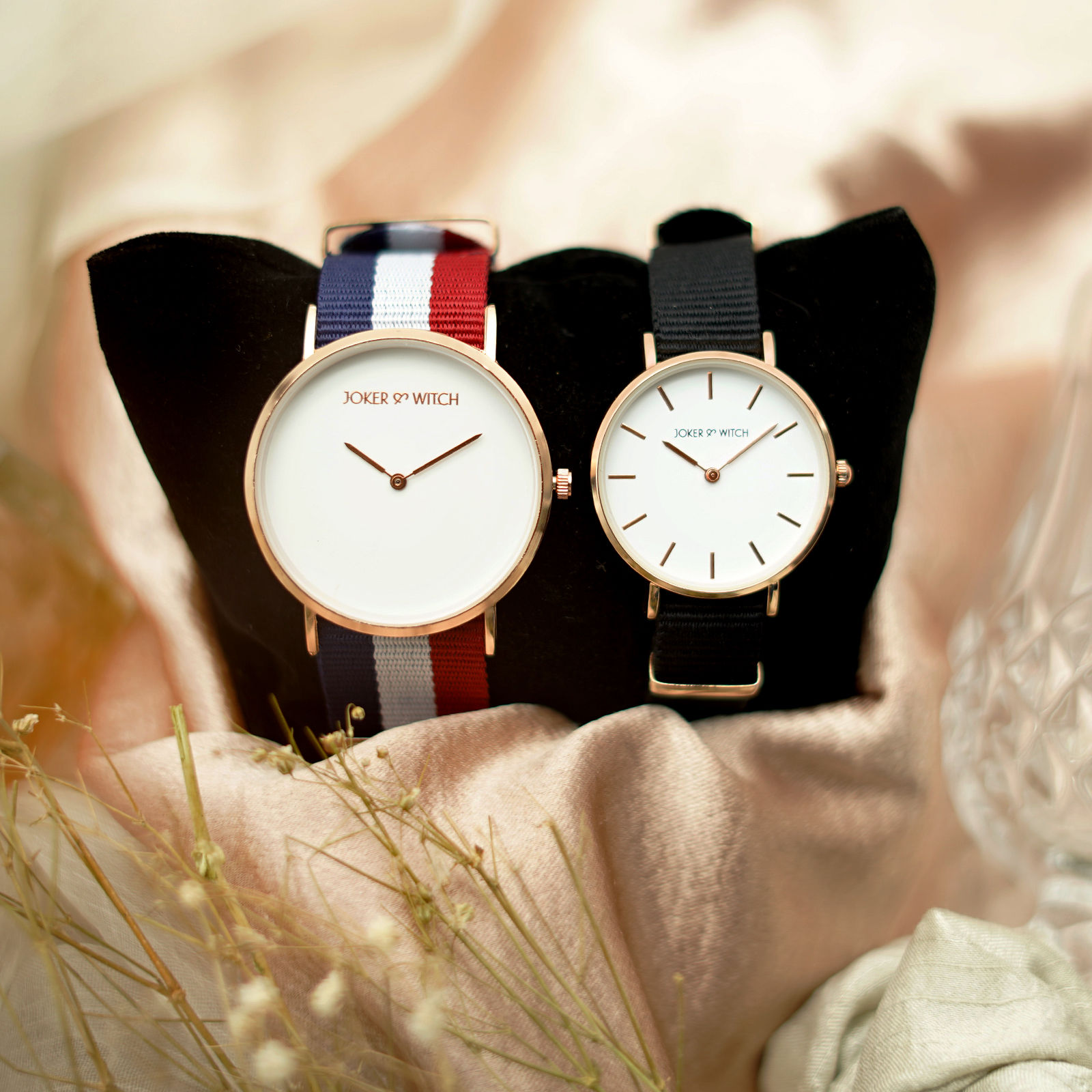 Buy JOKER & WITCH Women Rose Gold Toned & Black Watch Gift Set JWBS591 -  Watch Gift Set for Women 18214046 | Myntra