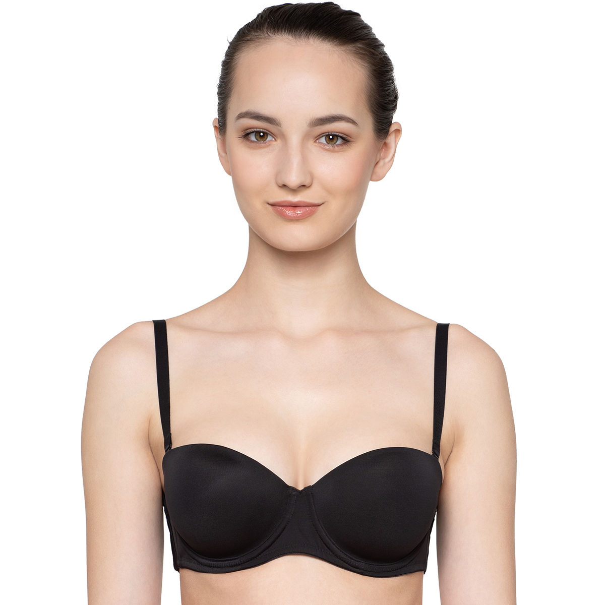 Buy Triumph Fashion 147 Modern Wired Half Cup Padded Detachable T-Shirt Bra  - Nude online