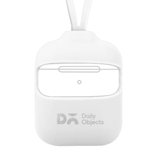 Buy DailyObjects White Silicone Sling Airpods Case Cover Online