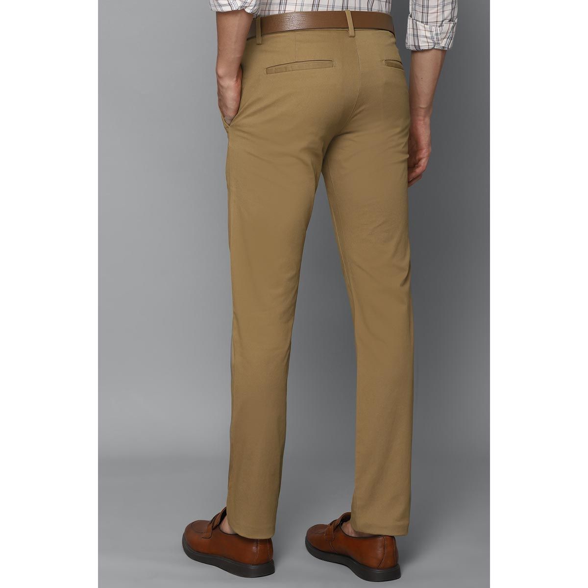 Allen Solly Olive Slim Fit Trousers