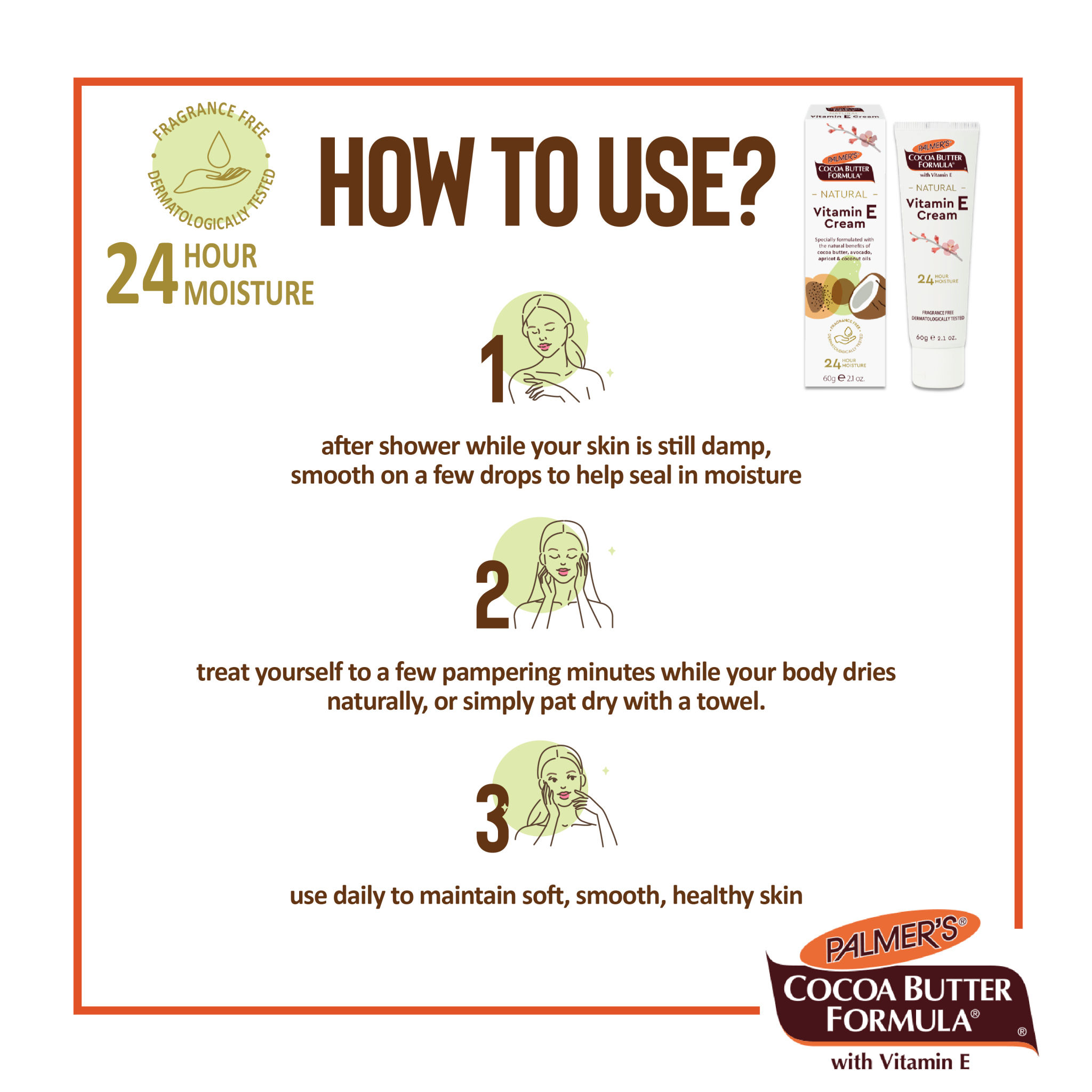 palmer's natural vitamin e concentrated cream 60g