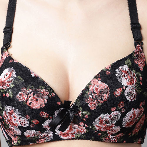 Pack of 2 Floral Print Lightly-Padded Bra